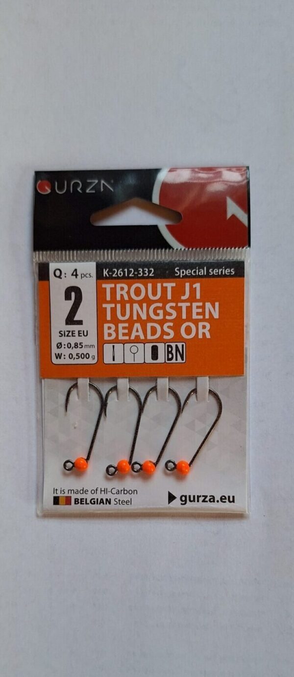 Gurza Trout J1 Orange Gr.2 mit Widerhaken 0,5g