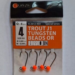 Gurza Trout J1 Orange Gr.4 mit Widerhaken 0,84g