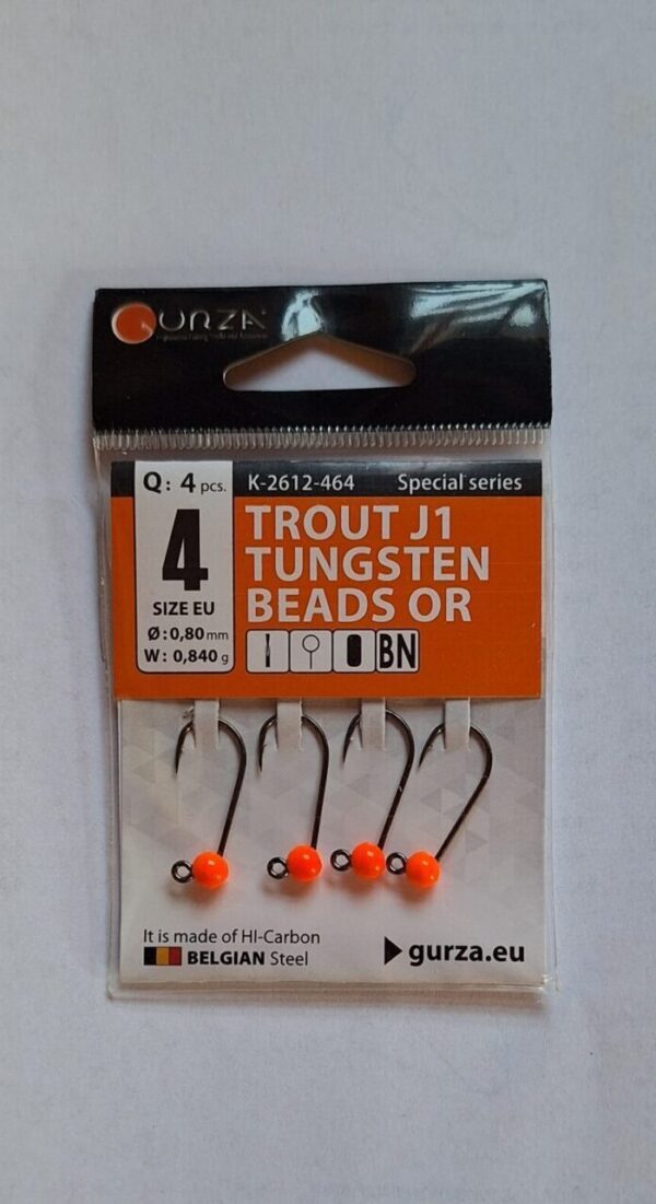 Gurza Trout J1 Orange Gr.4 mit Widerhaken 0,84g