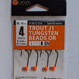 Gurza Trout J1 Orange Gr.4 mit Widerhaken 0,46g
