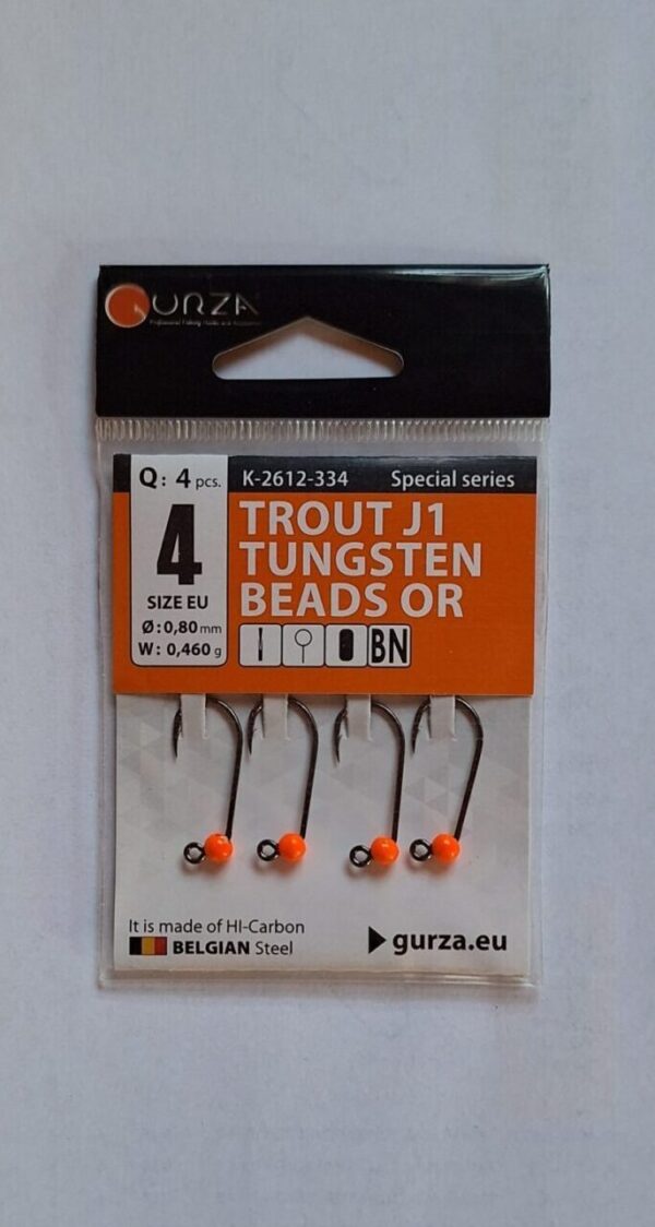Gurza Trout J1 Orange Gr.4 mit Widerhaken 0,46g