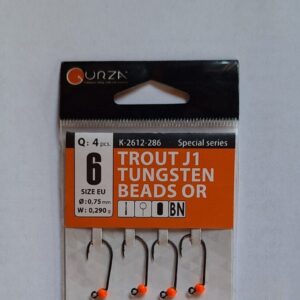 Gurza Trout J1 Orange Gr.6 mit Widerhaken 0,29g