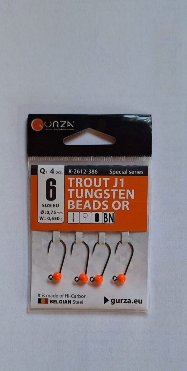 Gurza Trout J1 Orange Gr.6 mit Widerhaken 0,55g