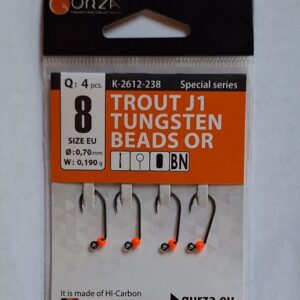 Gurza Trout J1 Orange Gr.8 mit Widerhaken 0,19g