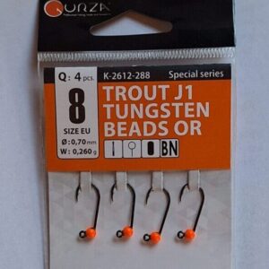 Gurza Trout J1 Orange Gr.8 mit Widerhaken 0,26g