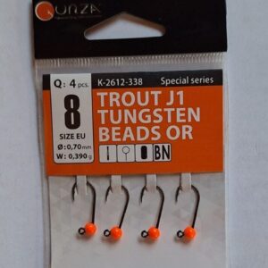 Gurza Trout J1 Orange Gr.8 mit Widerhaken 0,39g