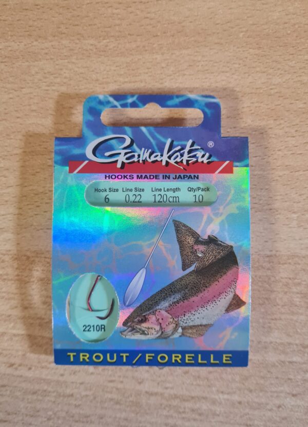 Gamakatsu Trout 2210R Größe 6/120cm